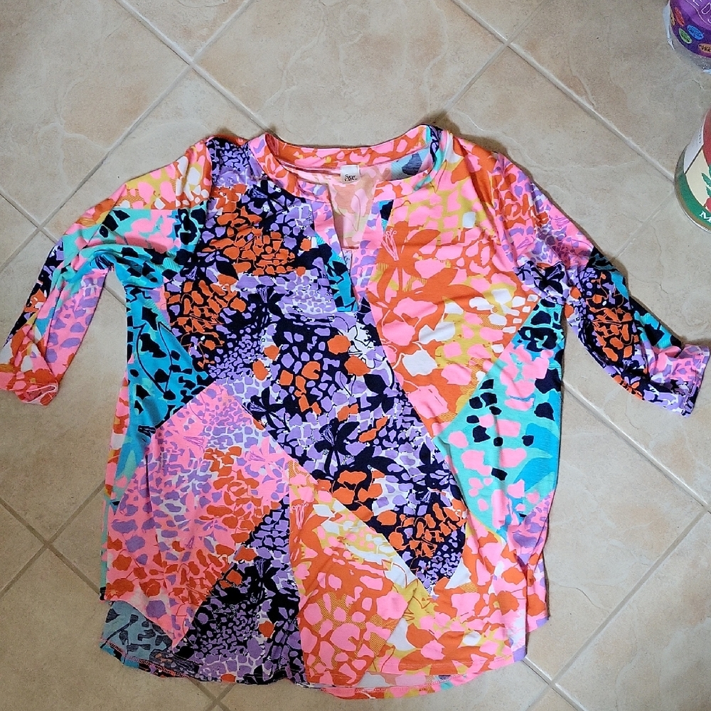 Sew In Love Multicolor Patchwork Blouse